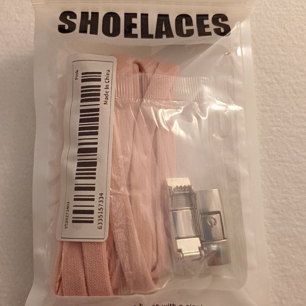 NWT Shoelaces No Tie Tie-less Tieless No Lace Shoe Lace Tennis Shoes Sneakers MP